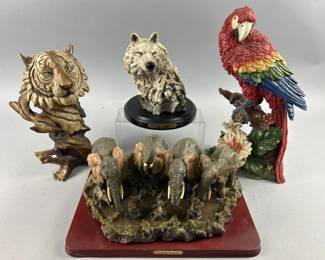 Lot 501 | Wild Animal Resin Sculptures & More
