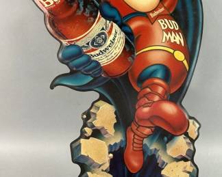 Lot 158 | Vintage Budweiser Metal Advertisement Sign
