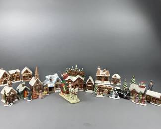 Lot 314 | Ceramic Christmas Village & More
