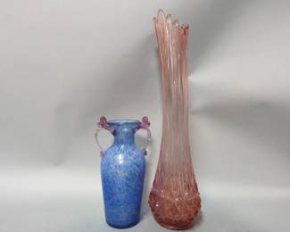 Lot 364 | Large Pink Diamond Swing Vase and More
