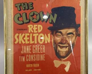 Lot 145 | ‘53 MGM Red Skeleton "The Clown" Movie Poster
