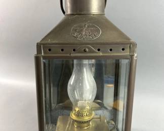 Lot 370 | Viking Ship Passage Way Brass Oil Lamp
