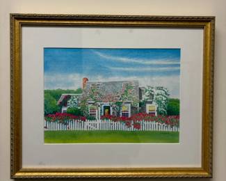 Watercolor print - framed