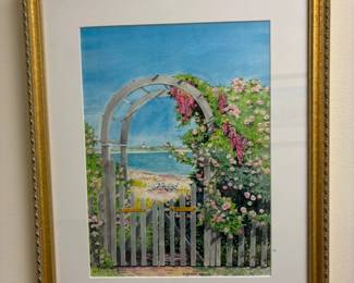 Watercolor print - framed