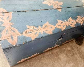 Antique Painted Trunk