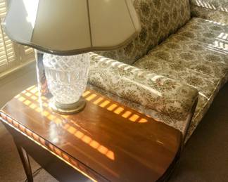 End Table, Lamp and Sofa