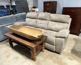 Reclining Sofa and Wood Furniture and Decor Orlando Estate Auction