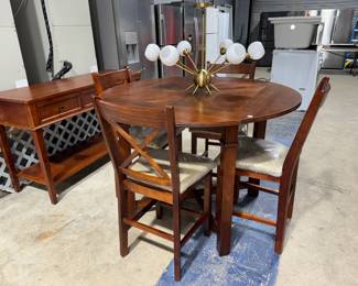 High top Table & Chairs and Safavieh Buffet Orlando Estate Auction