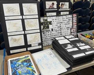 Signed John Taddeo Story Boards "Superverse's Zoom Suit" and "The Inside Job" Orlando Estate Auction