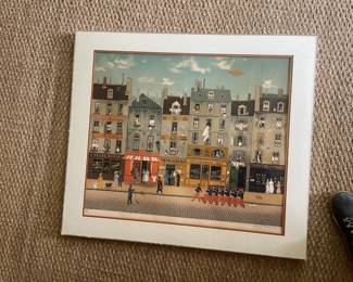 Michel Delacroix La Parade Print, 1978, Framed