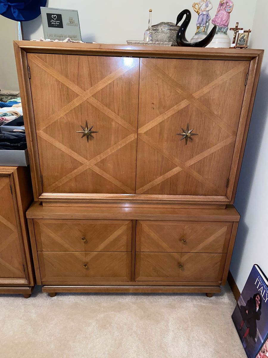 American of Martinsville tall boy dresser