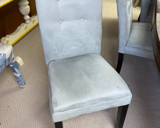 Upholstered dining chairs (8)