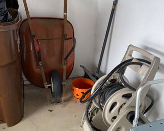 Wheelbarrow - hose reel