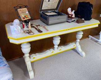 Painted library table