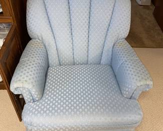 Blue arm chair