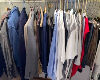 Assorted men’s clothing