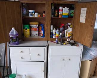 Garage storage cupboards