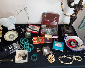 Assorted costume jewelry