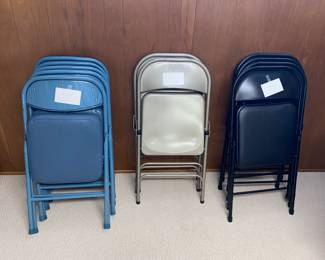 Sets of folding chairs