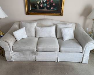 White 3 seat couch