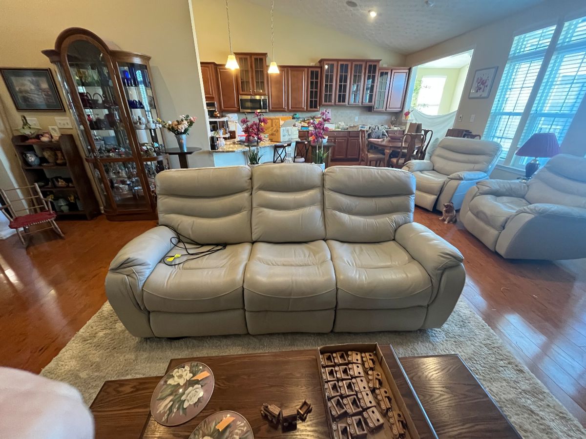 Faux Leather Electronic Reclining Couch