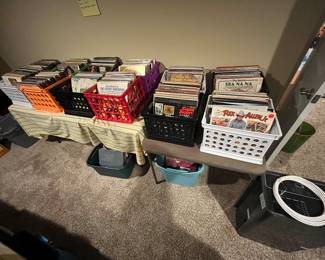 Records. There is an ENTIRE ROOM dedicated to nothing but records.