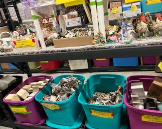 Animal and people figurines, Avon, Cherished Teddies, Miniatures