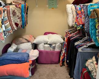 Blankets and pillows too