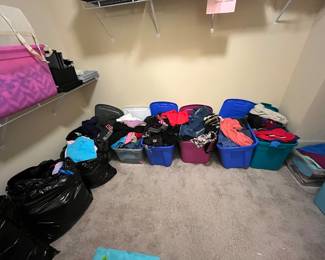 TUBS of CLOTHING