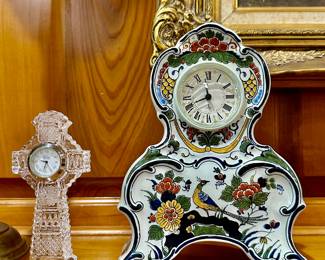 clock is Delft, with many other Delft pieces to choose from