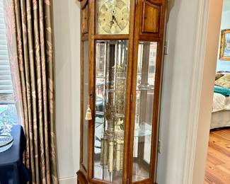 A very different grandfather clock, it fits in a corner!