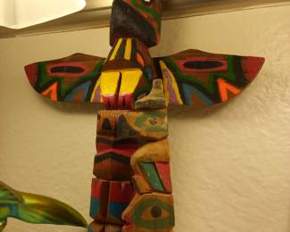 2 tiny totem poles 40.00