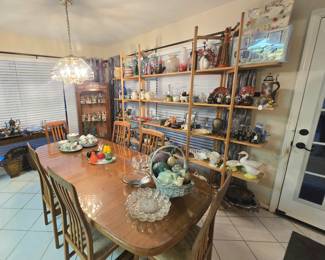  Benny Linden Danish Modern dining table.  Includes glass top and 6 chairs