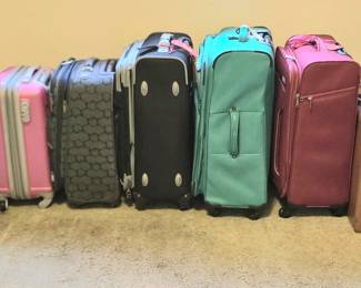 selection of luggage/suit cases