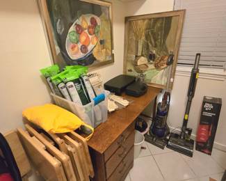 Dirt Devils, antique drop leaf desk ... folds for smaller spaces