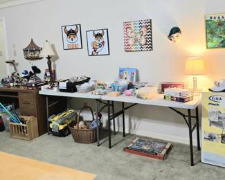 The fun table!  Toys and collectibles
