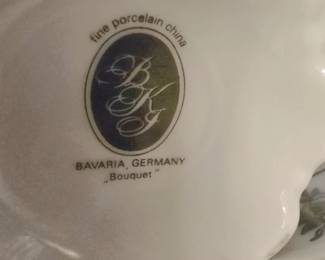 BKJ Bavaria Germany fine porcelain China - pattern: Bouquet
