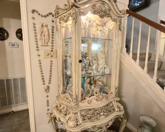 Very elegant lighted display cabinet