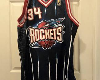 #34 gold label Rockets Jersey