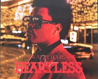 The Weeknd Autographed After Hours 30 x 24 HEARTLESS Poster
