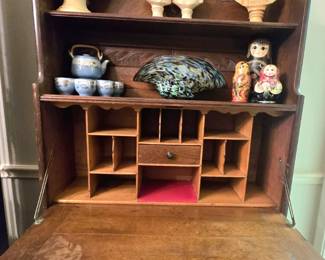 Antique secretary desk (includes keys)