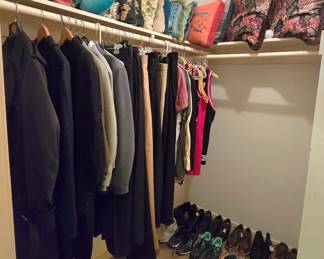 full closets ... men's and women's