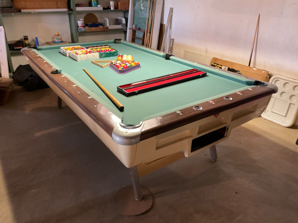 A M F VINTAGE POOL TABLE