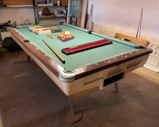 A M F VINTAGE POOL TABLE