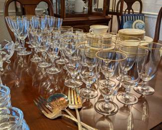 Lenox Gold Rim Glasses
