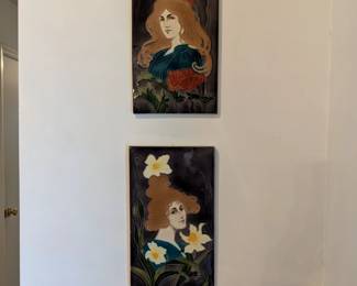 Carl Sigmund Luber Art Neuvo Tiles