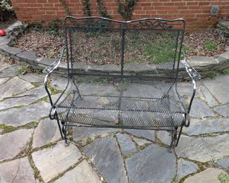 Wrought Iron Glider 