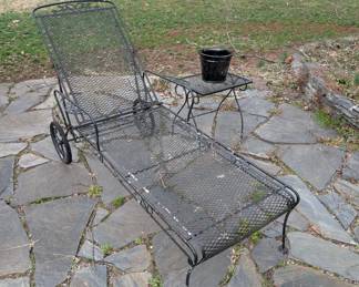Wrought Iron Chaise Lounge