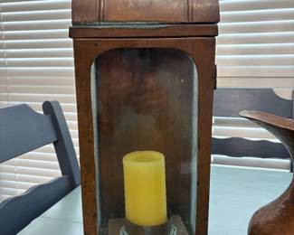 Vintage copper lantern 