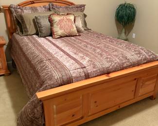 Brothill Queen bed with mattress and springs set (sold separately)